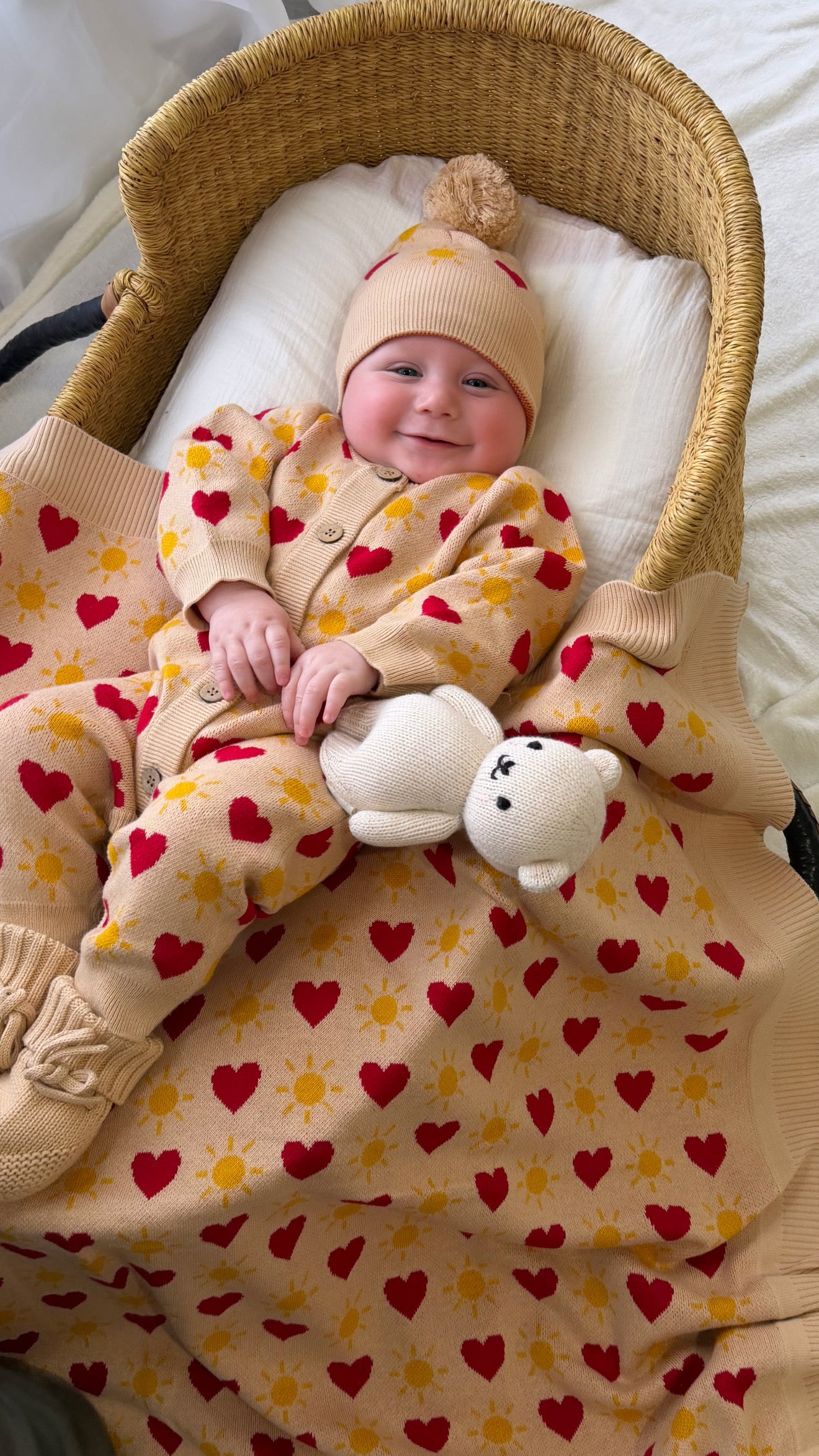 KNIT BLANKET LITTLE LOVE SUNSHINE