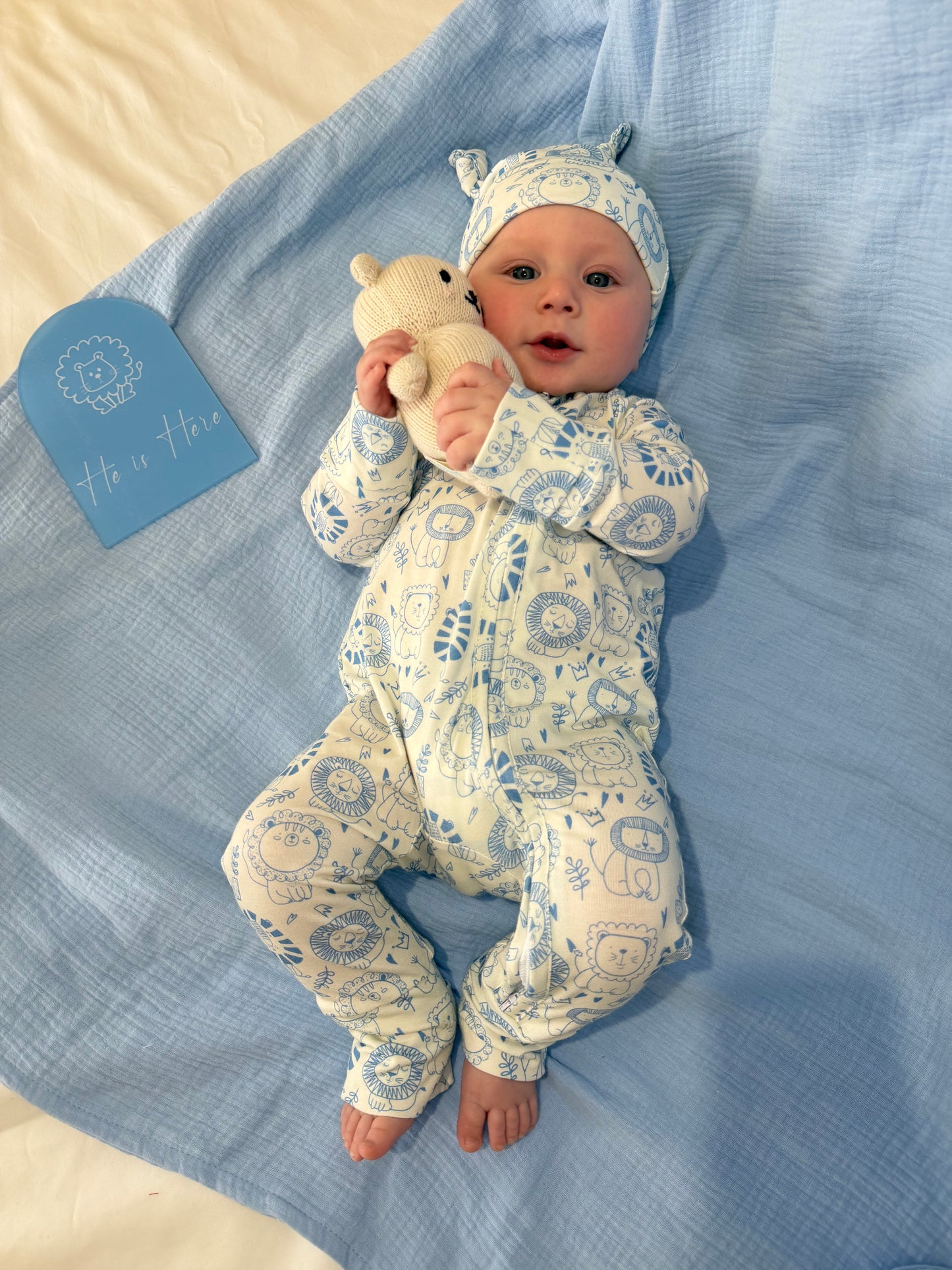 ZIP ROMPER LITTLE LION