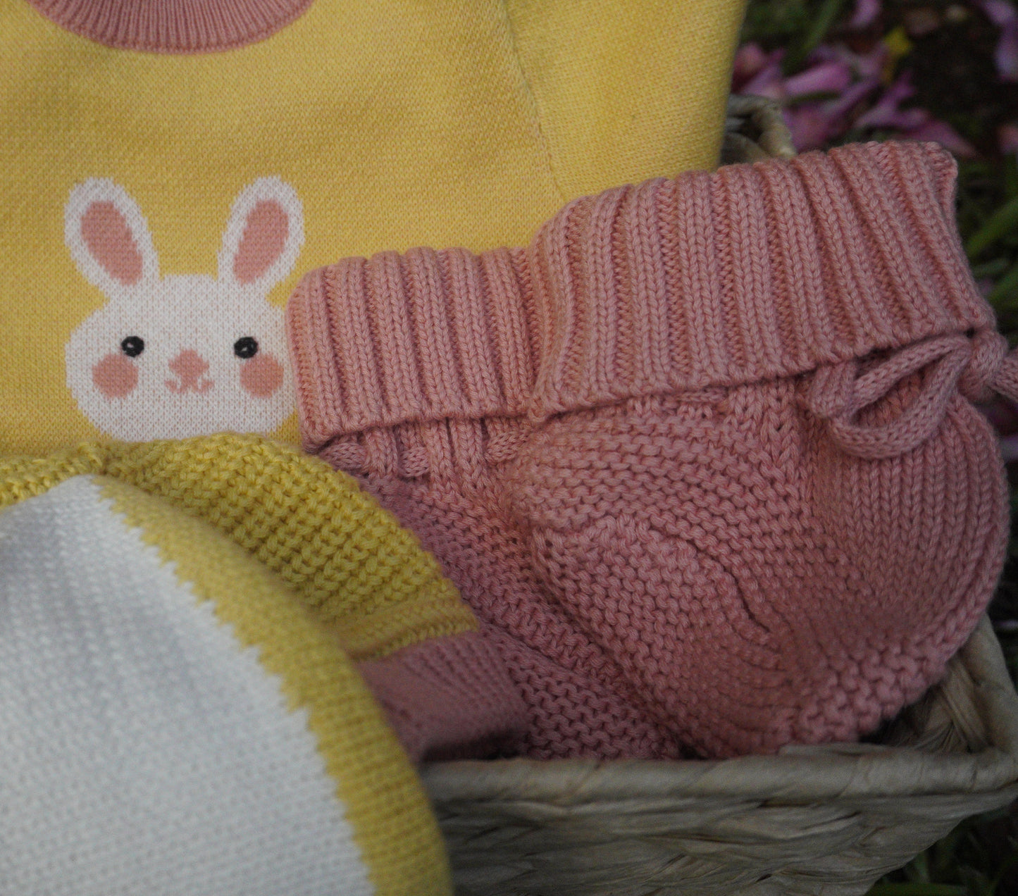 Knitted Booties Pink