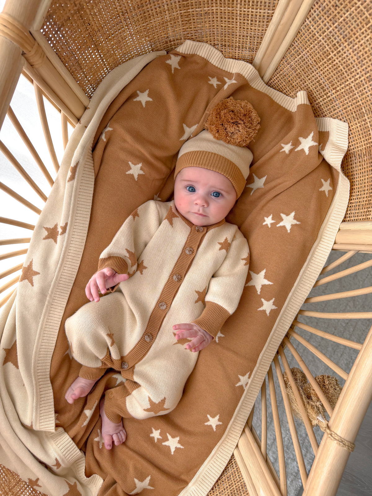 KNIT BLANKET NORTH STAR