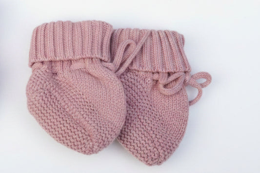 Knitted Booties Pink