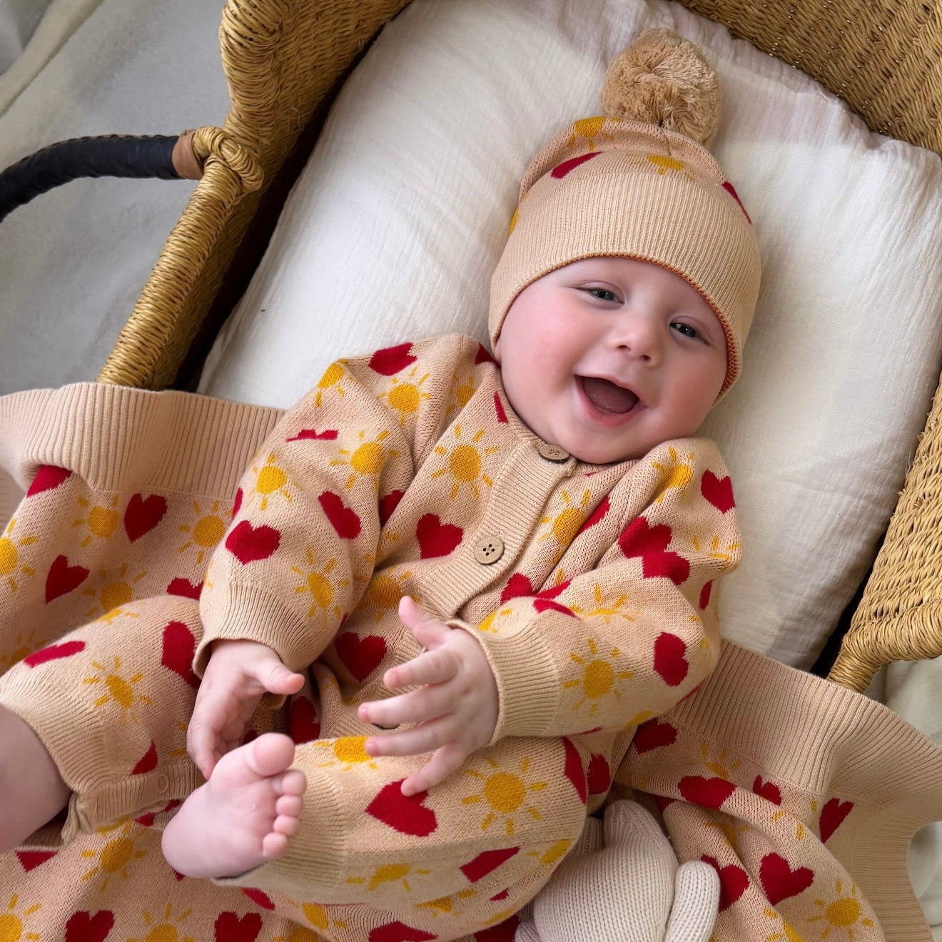 KNIT ROMPER  LITTLE LOVE SUNSHINE