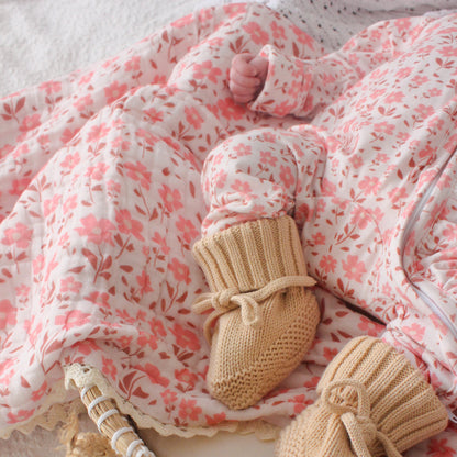 GAUZE LACE BLANKET TIMELESS BLOSSOM