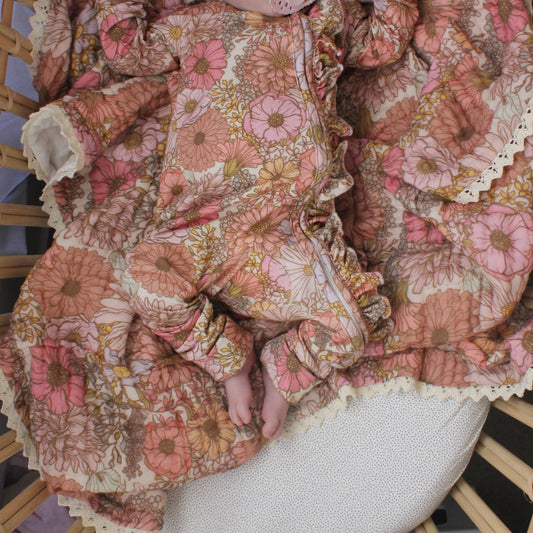 GAUZE LACE BLANKET VINTAGE GARDEN