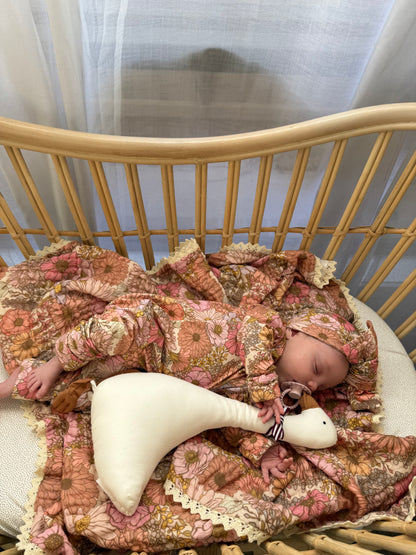 GAUZE LACE BLANKET VINTAGE GARDEN