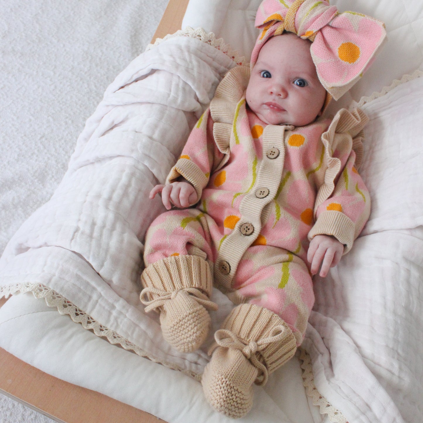 KNIT ROMPER DAISY DREAM