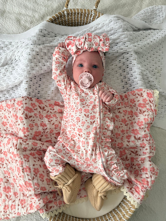 OVERSIZED TOPKNOT TIMELESS BLOSSOM