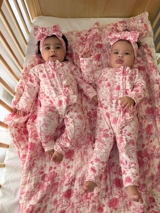 FRILL ZIP ROMPER WILDFLOWER DREAM