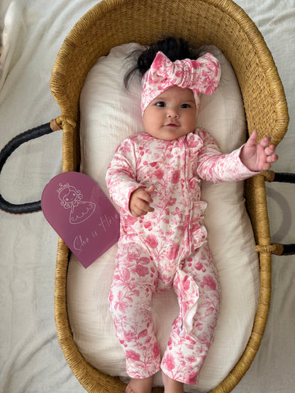 FRILL ZIP ROMPER WILDFLOWER DREAM