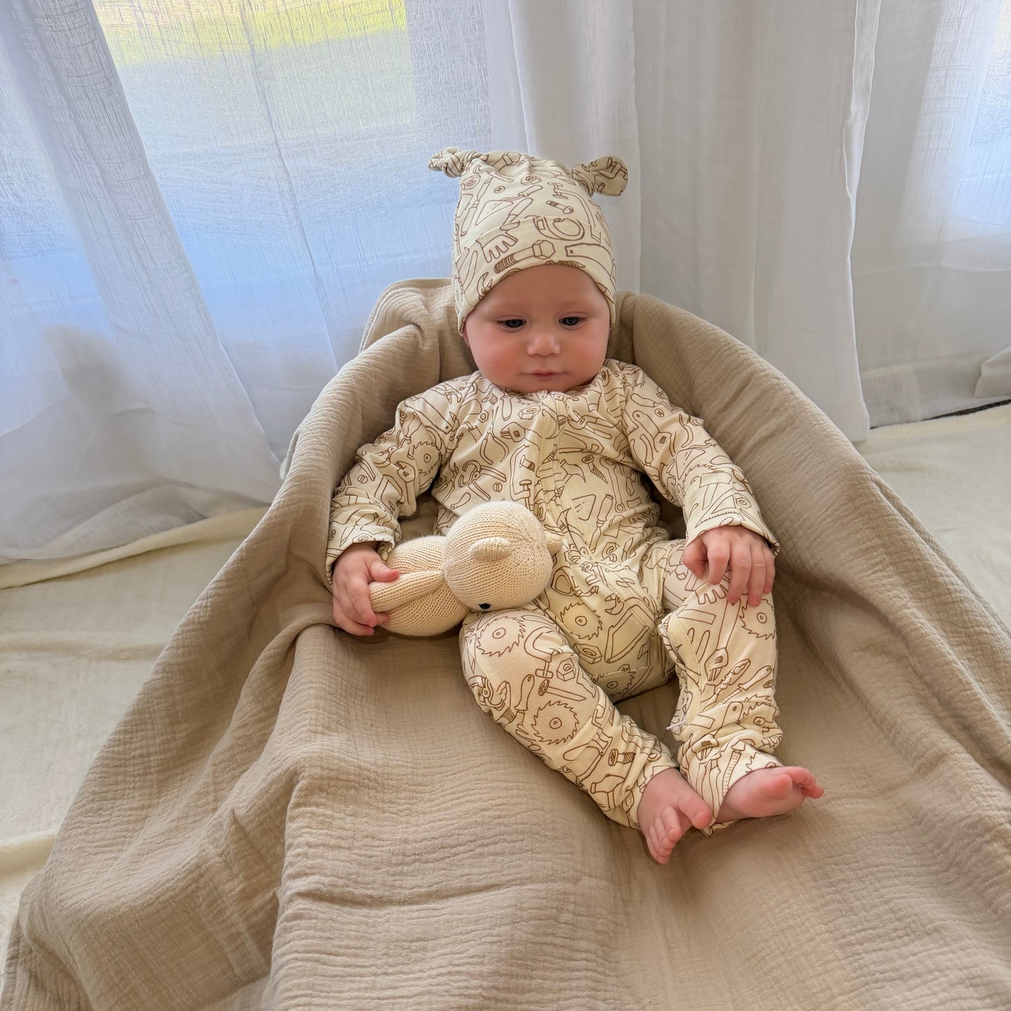 ZIP ROMPER TINY TOOLS