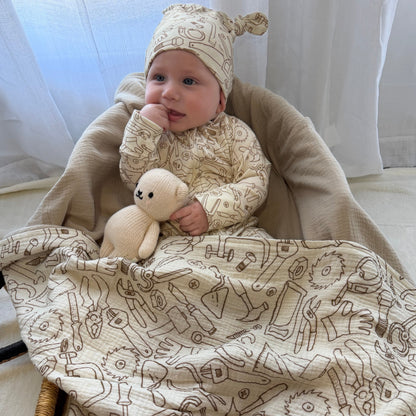 DOUBLE KNOT BEANIE TINY TOOLS