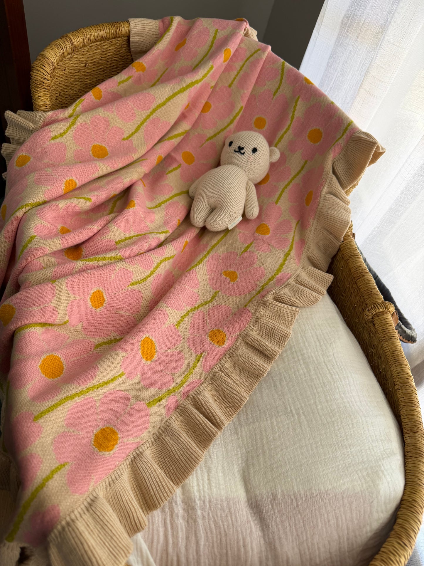 KNIT BLANKET DAISY DREAM