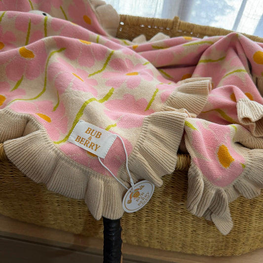 KNIT BLANKET DAISY DREAM