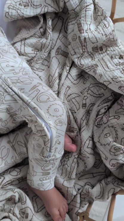 MUSLIN COTTON GAUZE BLANKET TINY TOOLS