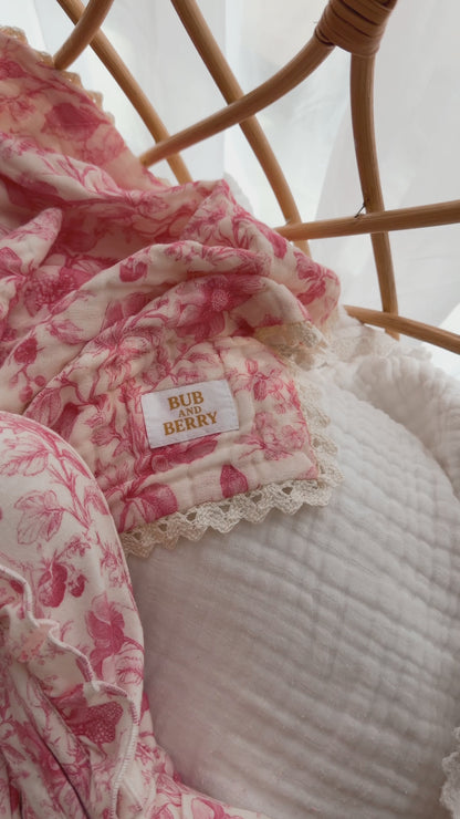 GAUZE LACE BLANKET WILDFLOWER DREAM