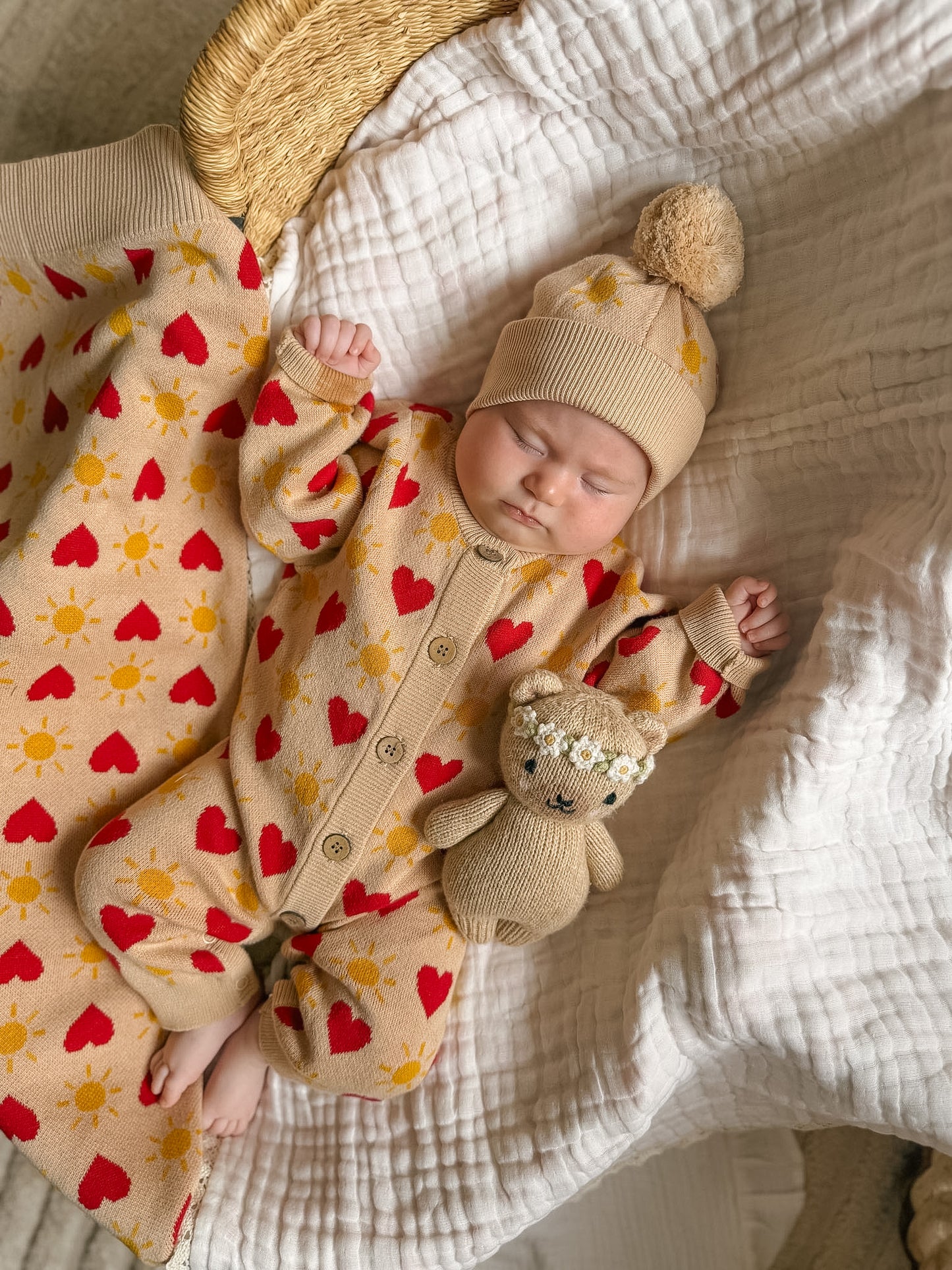 KNIT ROMPER  LITTLE LOVE SUNSHINE