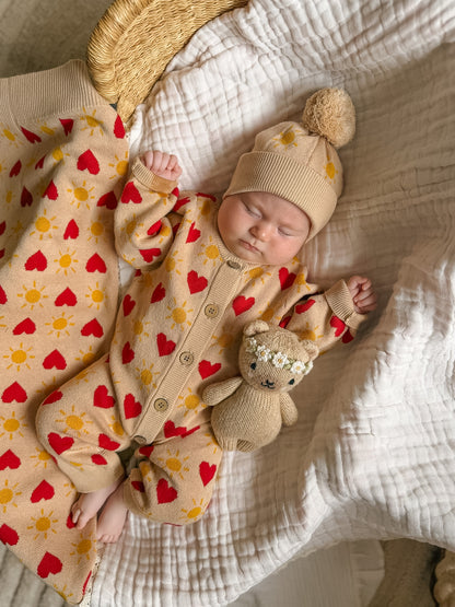 KNIT ROMPER  LITTLE LOVE SUNSHINE