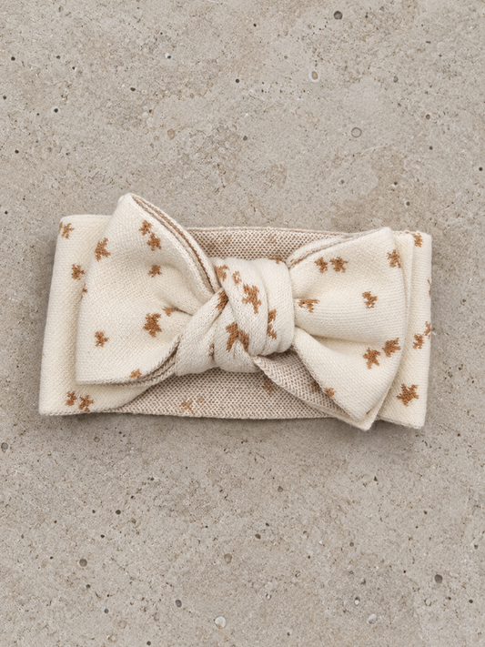 KNITTED TOPKNOT HEADBAND NORTH STAR