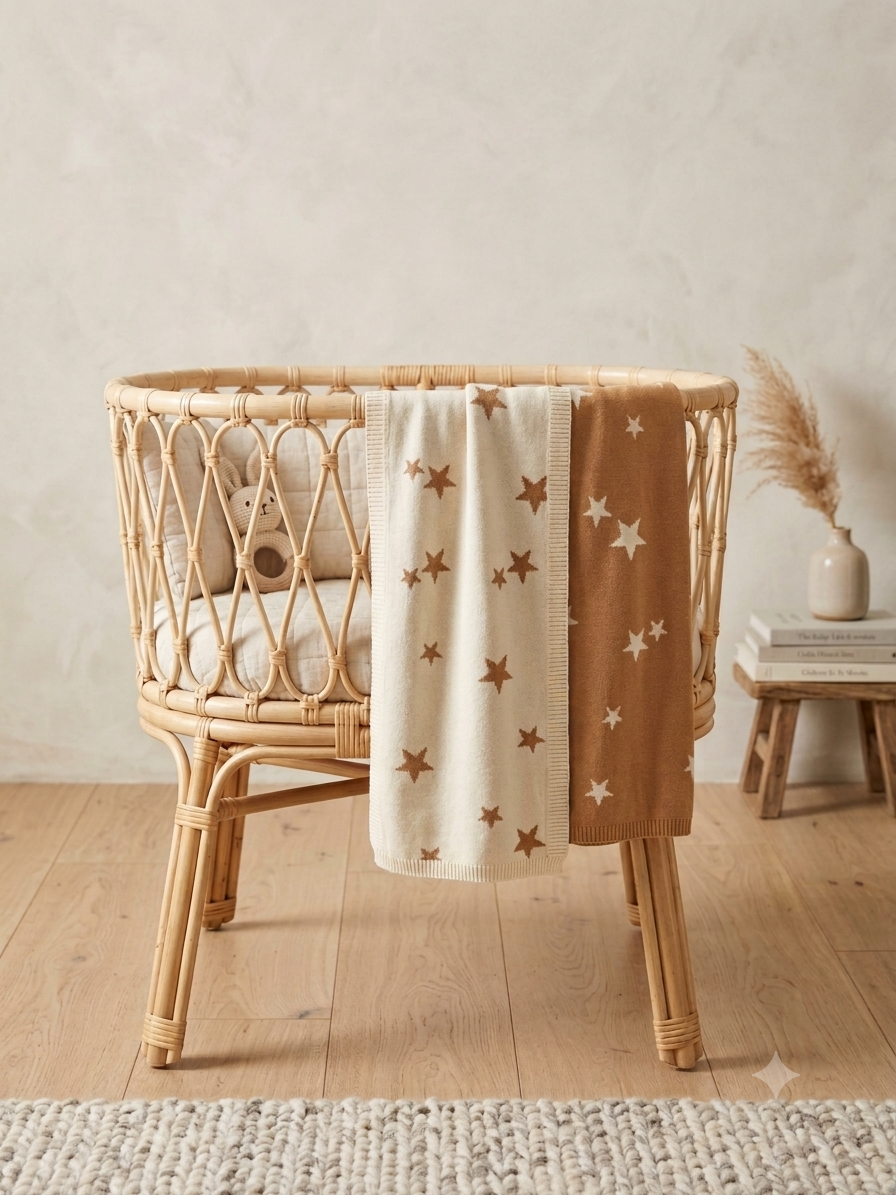 KNIT BLANKET NORTH STAR