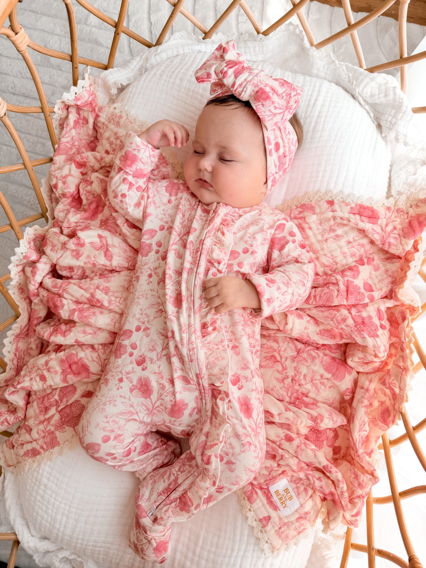 GAUZE LACE BLANKET WILDFLOWER DREAM