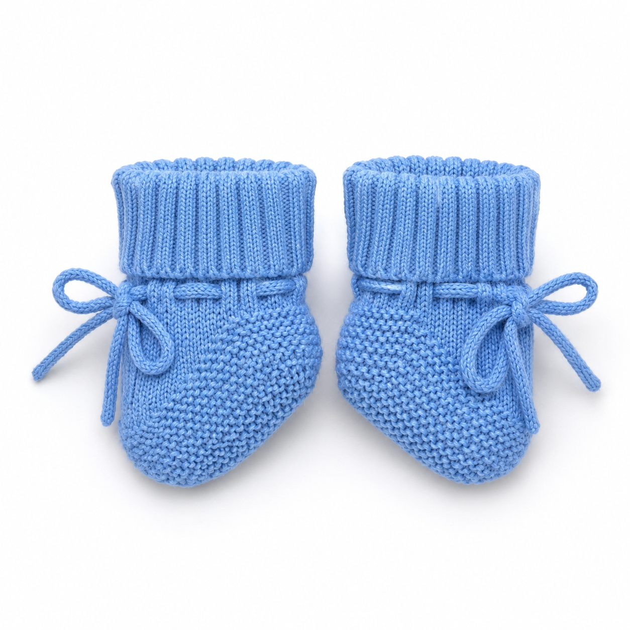 Knitted Booties Blue