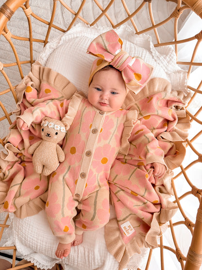 KNIT BLANKET DAISY DREAM