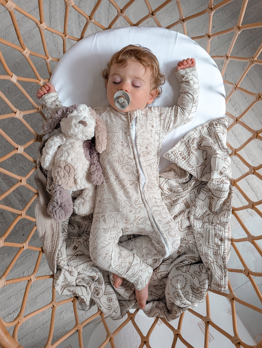 ZIP ROMPER TINY TOOLS