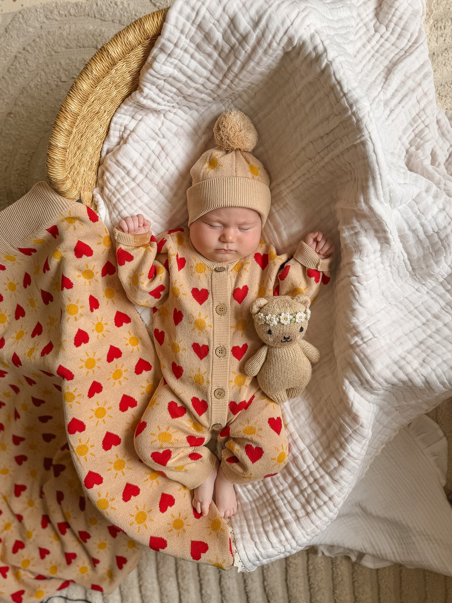 KNIT ROMPER  LITTLE LOVE SUNSHINE