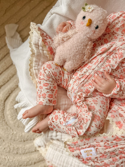 FRILL ZIP ROMPER TIMELESS BLOSSOM