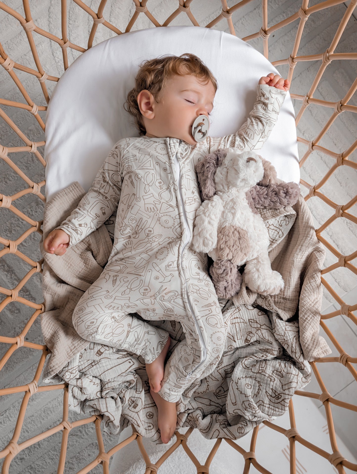 MUSLIN COTTON GAUZE BLANKET TINY TOOLS