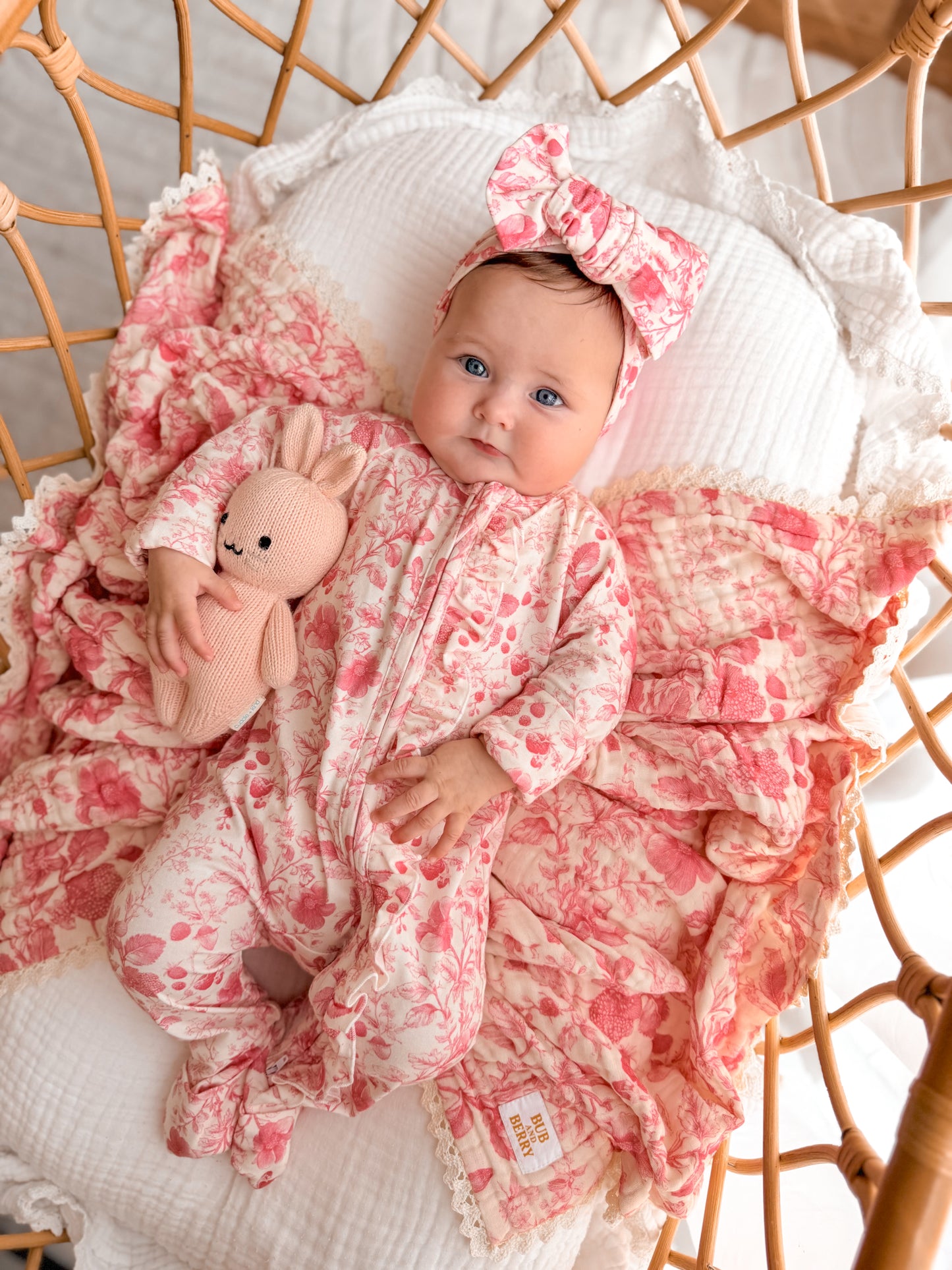 GAUZE LACE BLANKET WILDFLOWER DREAM