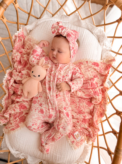 FRILL ZIP ROMPER WILDFLOWER DREAM