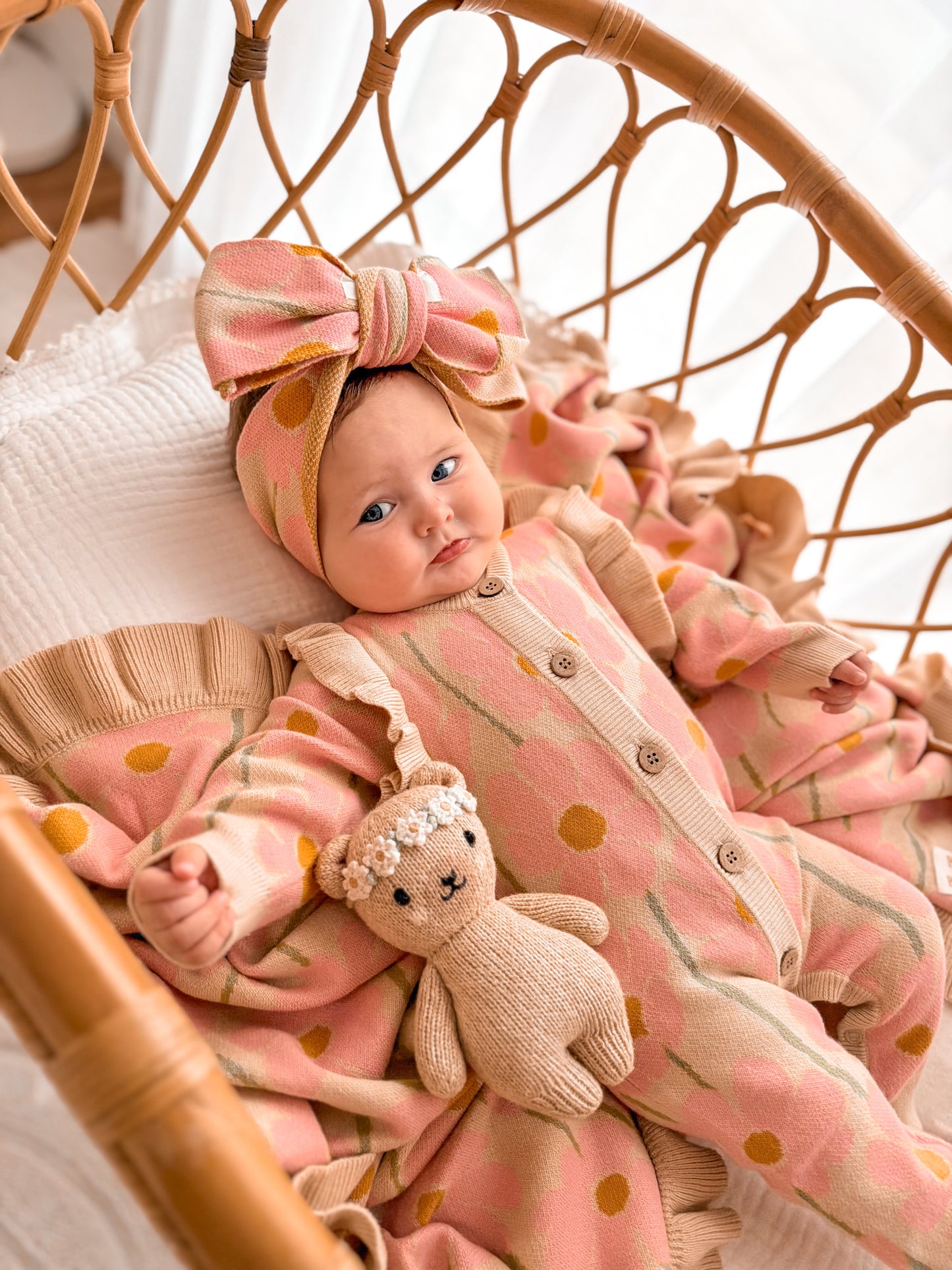 KNIT BLANKET DAISY DREAM