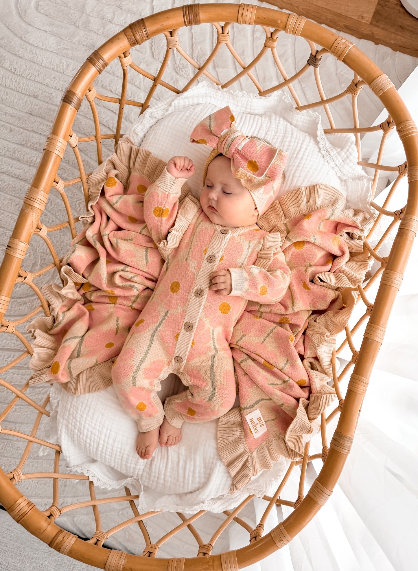 KNIT BLANKET DAISY DREAM
