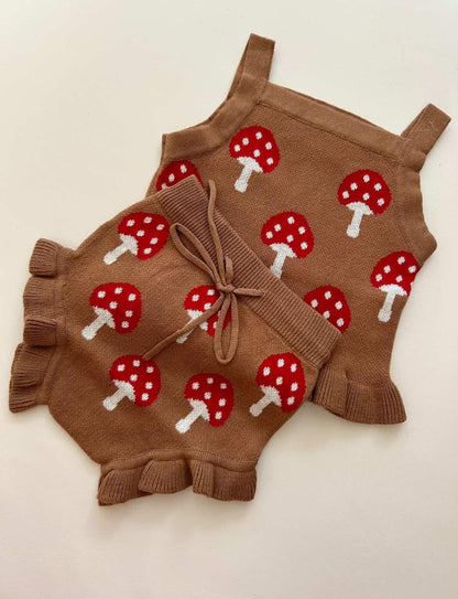 KNIT SUMMER SET MUSHROOM MEADOW