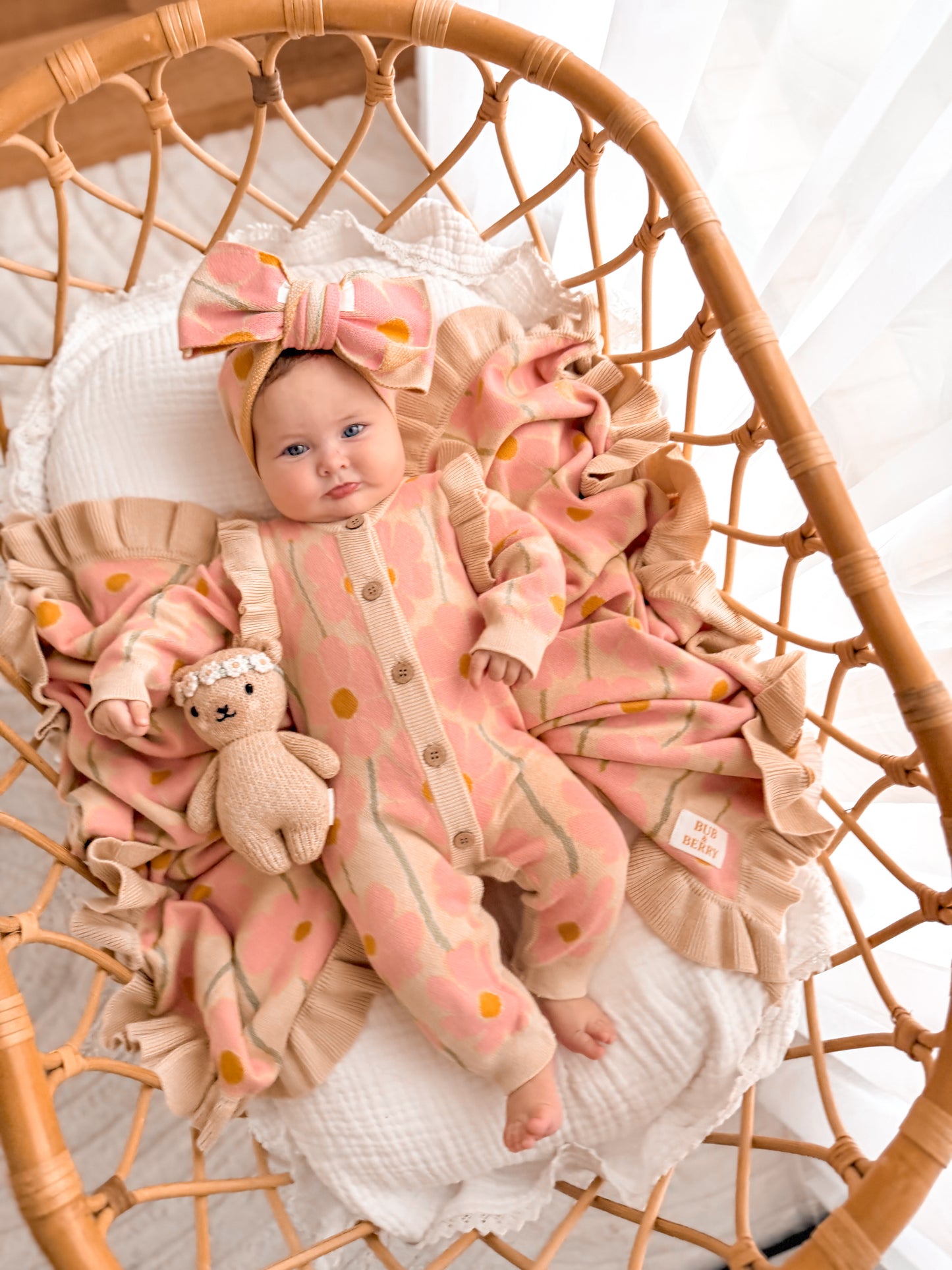 KNIT BLANKET DAISY DREAM