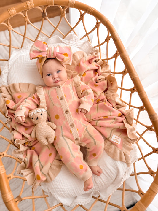 KNIT BLANKET DAISY DREAM